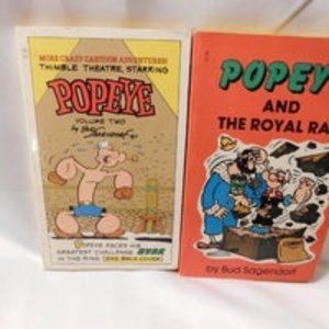 Popeye Books Vintage Lot of 2 Books